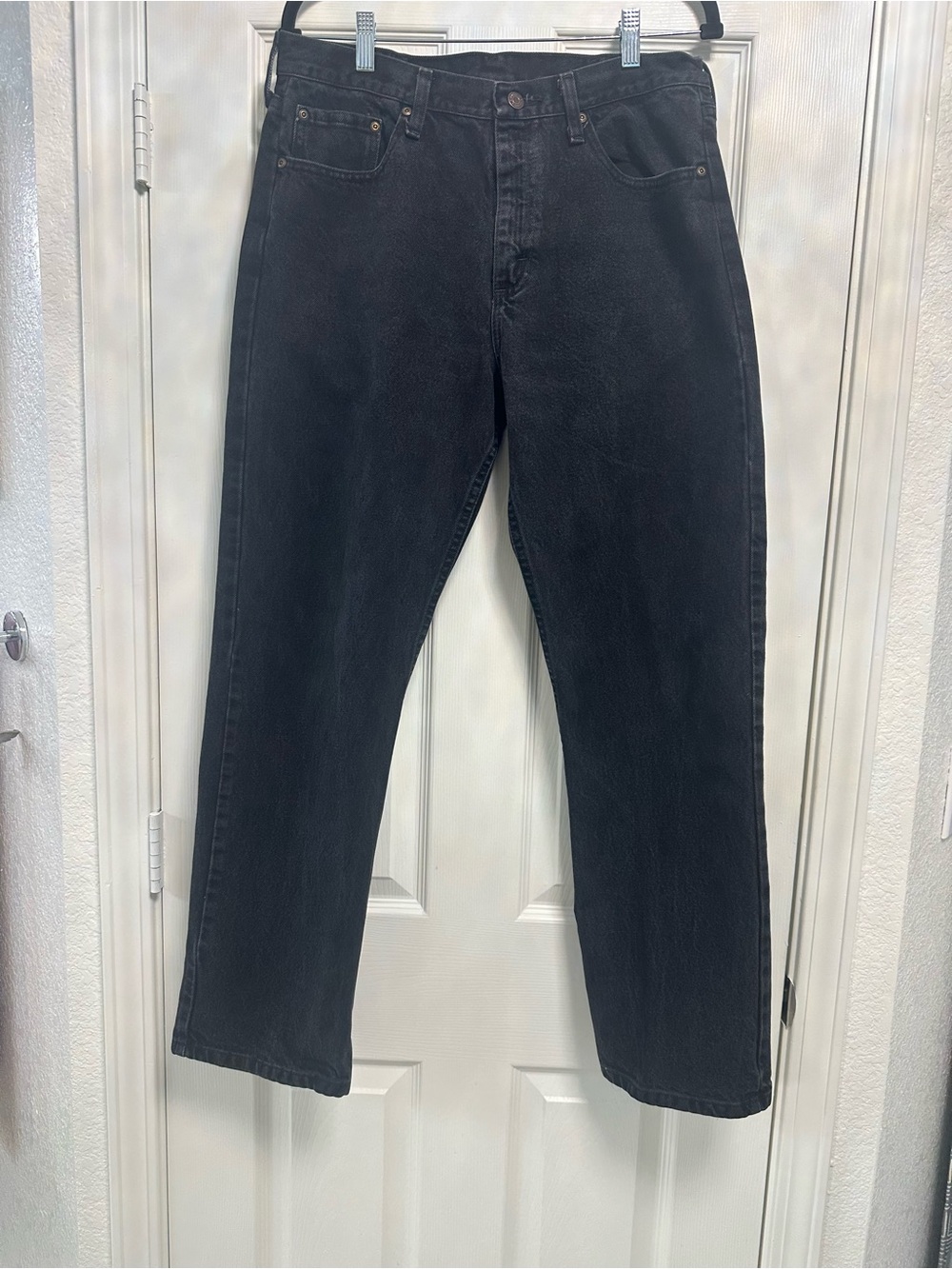 Wrangler Authentics Black Denim Jeans Men’s 34x30 Straight Fit